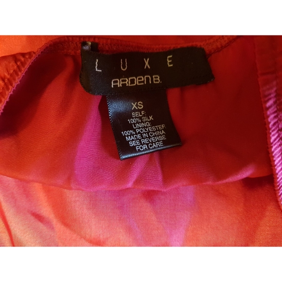 Arden B Luxe Silk Red Cami Top - Picture 11 of 12